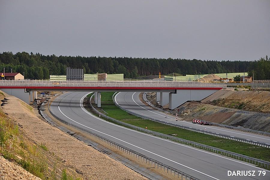 Ożarowice - Widok na budowana autostrade A1