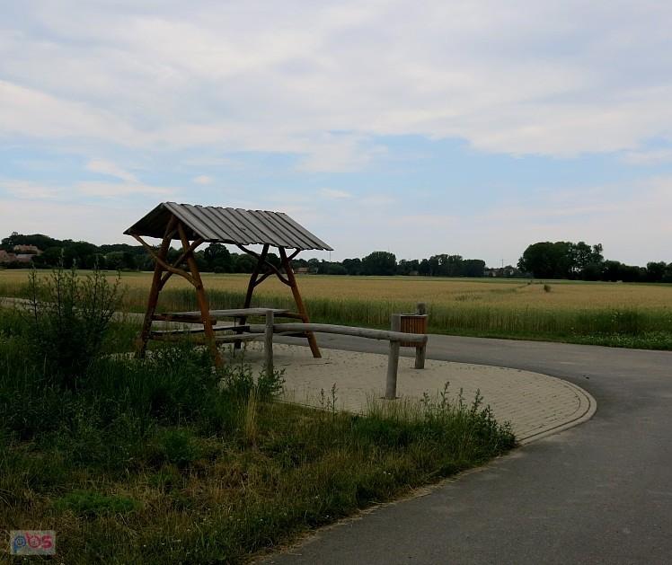 Jeden z wielu punktów odpoczynkowych na szlaku Nysa Odra