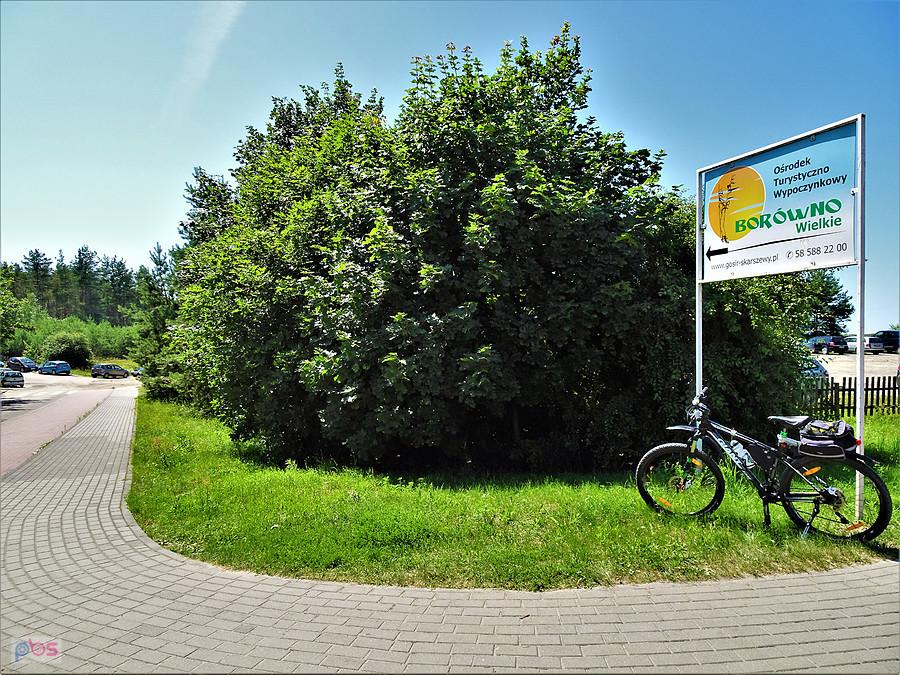 Lato na rowerze - wycieczka nad Jezioro Borówno Wielkie, popływać. Jestem na miejscu.