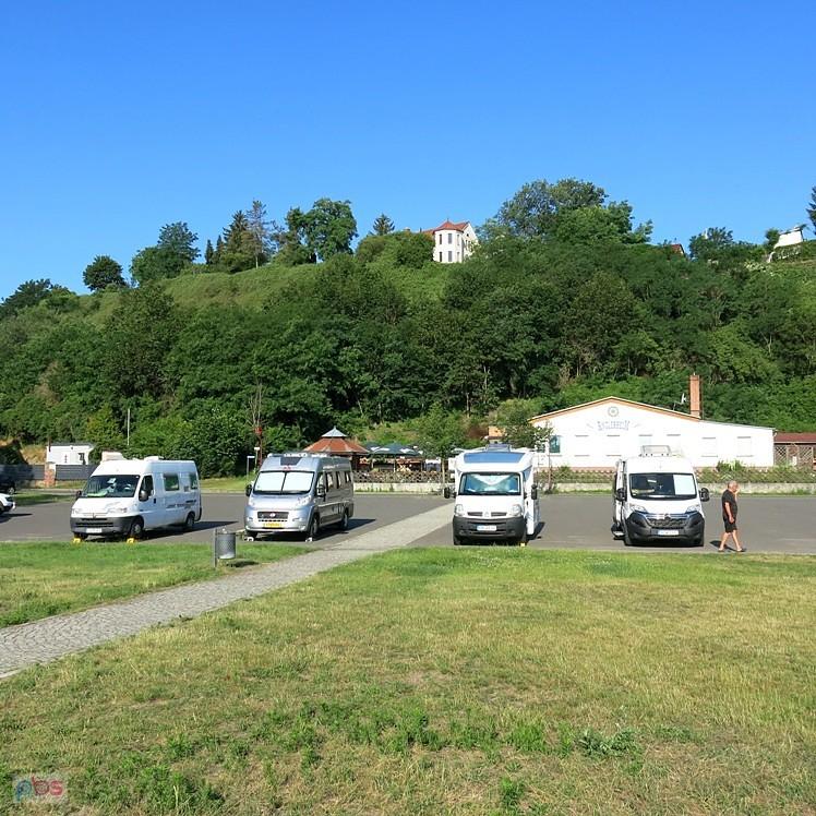 Końcowy parking dla kamperów w Lebus