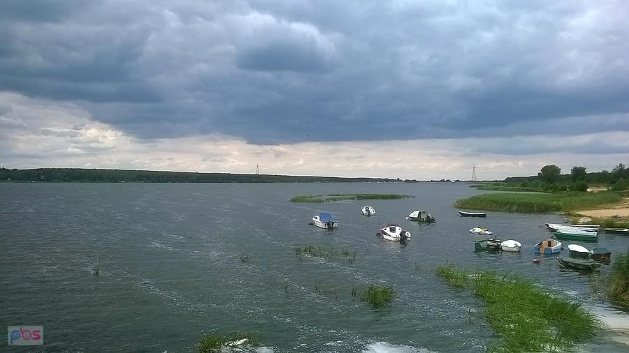 Zalew w Poraju, widok z Masłońskie