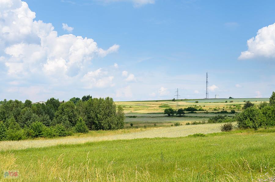 Widok z drogi w Hucisku