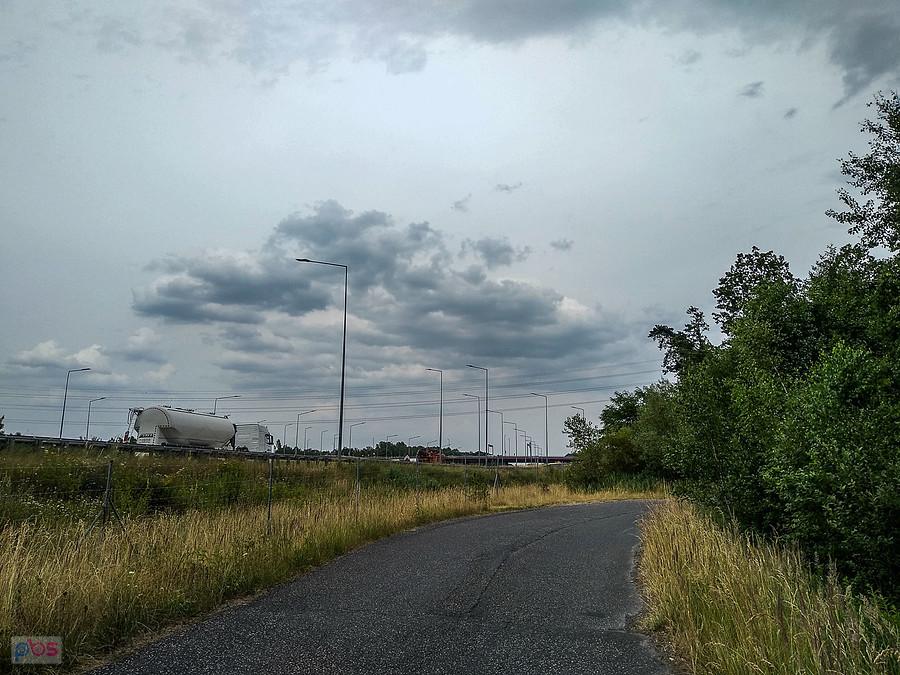 Droga przy autostradzie w Zabrzu