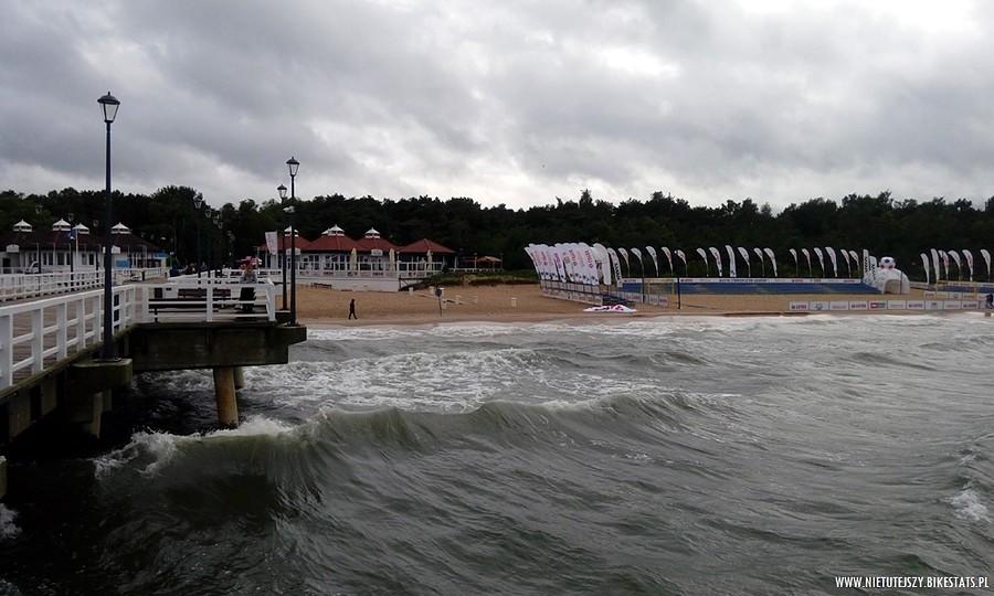 Na molo w Gdańsku Brzeźnie