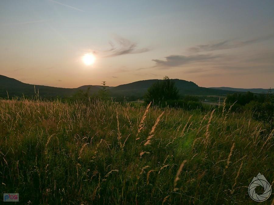 powolny zachód słońca nad Cieklinką