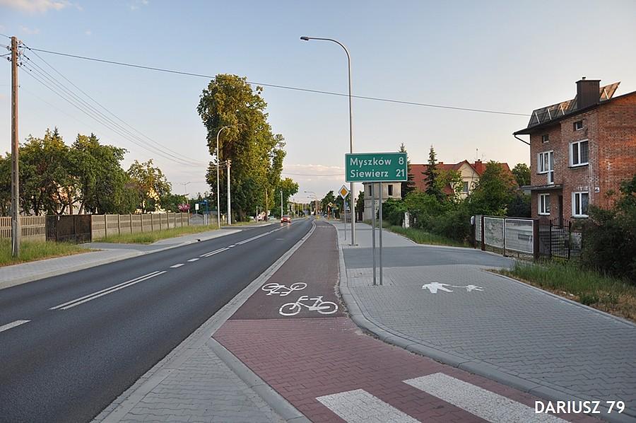 Żarki - Droga rowerowa łącząca Żarki - Myszków