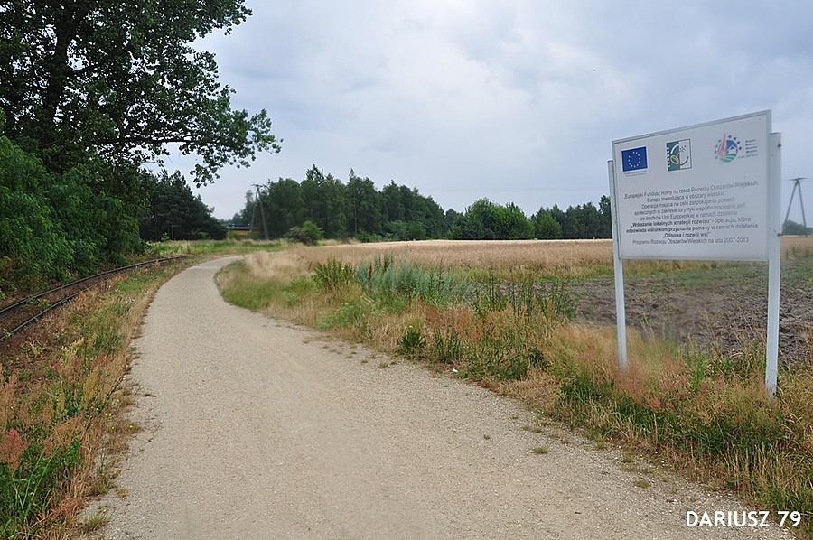 Jędrzejów - Droga rowerowa wzdłuż kolejki wąskotorowej