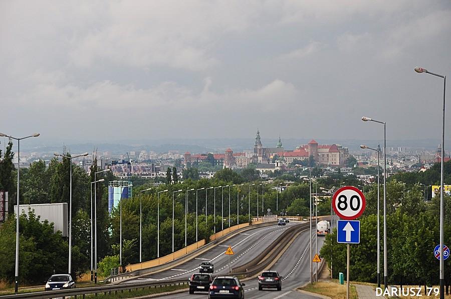 Kraków Łagiewniki widok na Wawel
