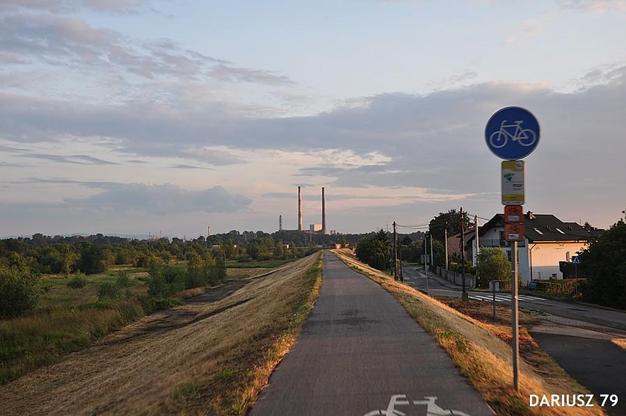 Gromiec widok na Oświecim Zakłady Chemiczne
