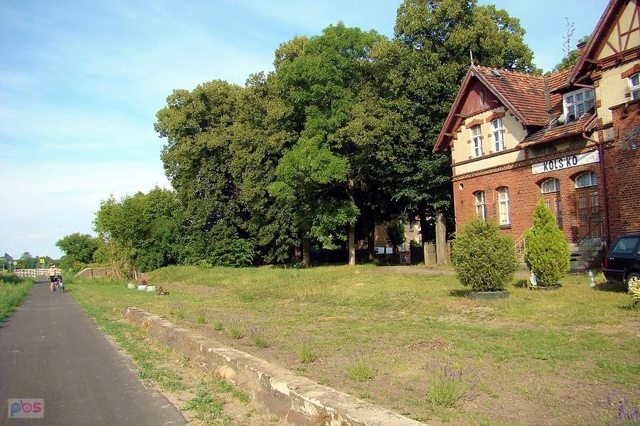 Fragment trasy rowerowej w ramach projektu "Kolej na rower"