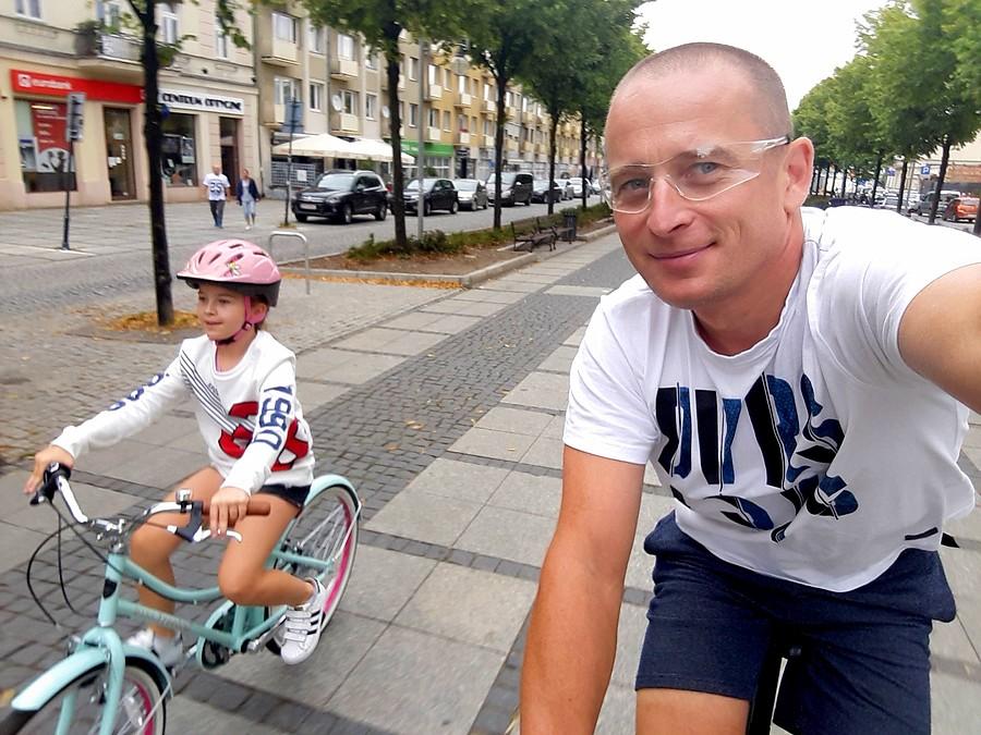 Z Córcią w Alejach.