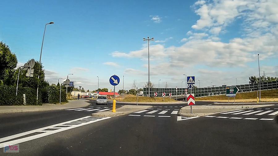 W Gliwicach na rondzie przy DTŚce