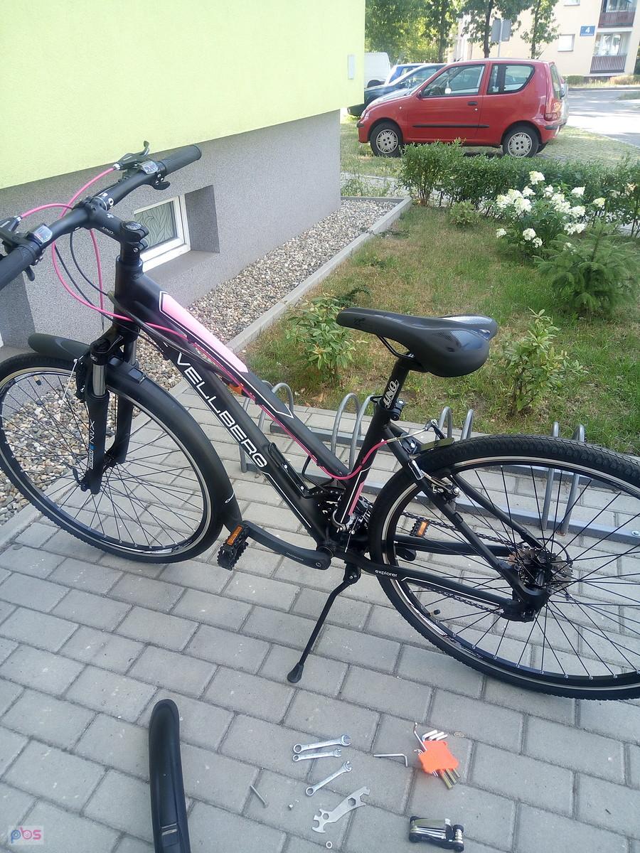 montuję błotniki