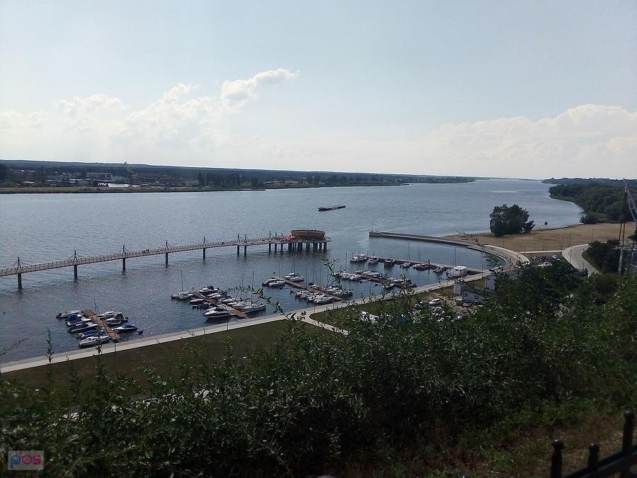 Wzgórze Tumskie, widok na Wisłę