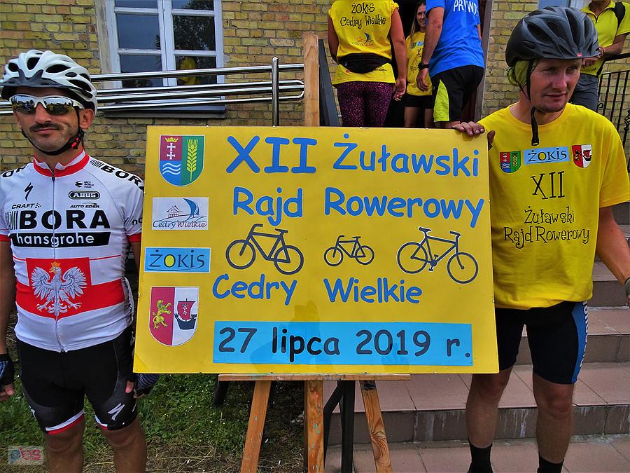 XII Żuławski Rajd Rowerowy Cedry Wielkie.