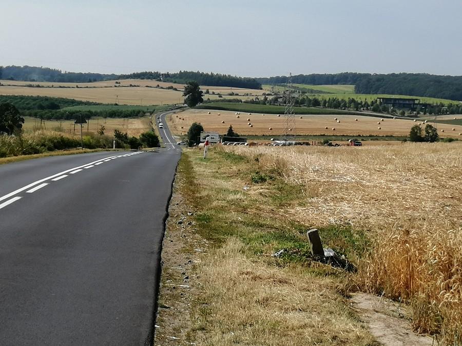 I kolejne garby w kierunku Trzebnicy pokonywane resztkami sił.