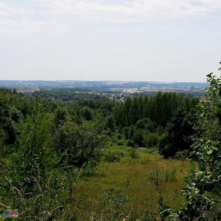 Panorama na południe od Chęcin