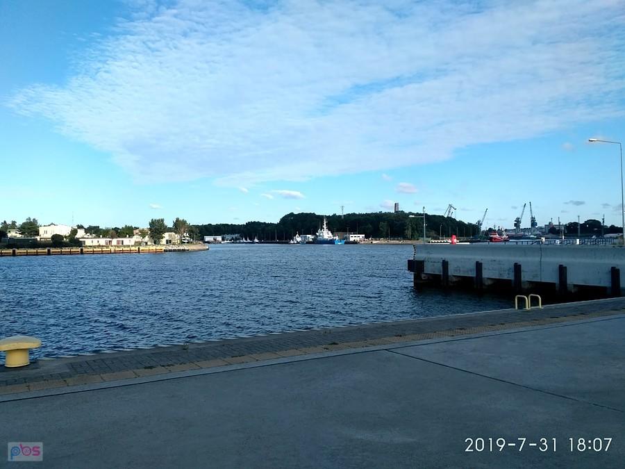 Widok na Westerplatte od strony Falochronu Zachodniego