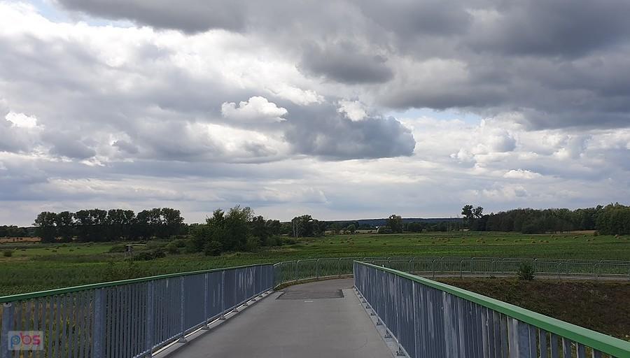 Widok z kładki nad S10- wezęł zachód