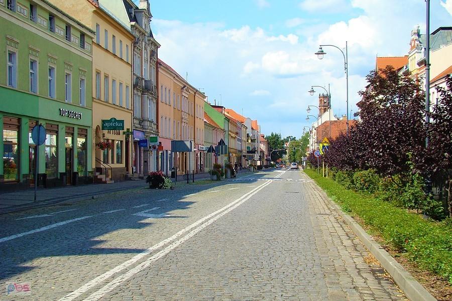 Ulica Piłsudskiego w Nowej Soli.