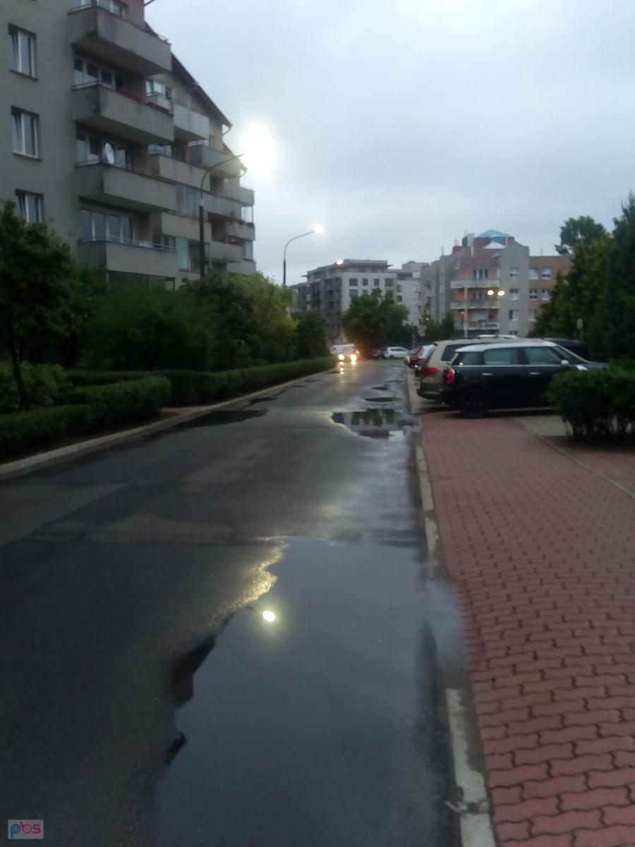 Tym razem mocniej padało