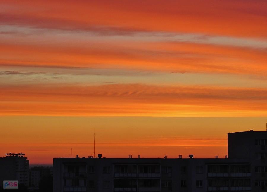 Zjawiskowy wschód słońca - Ursynów godz. 5:00