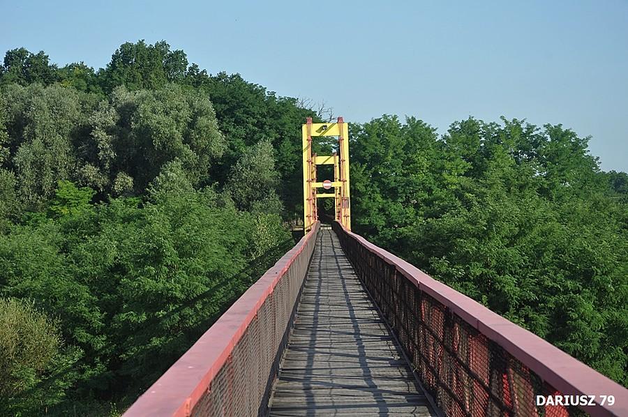 Mikluszowice - Kładka na rzece Raba