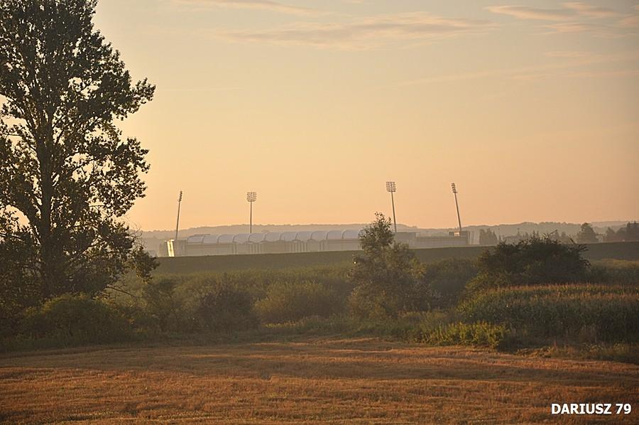 Marcinkowice - Widok na Stadion Nieciecza