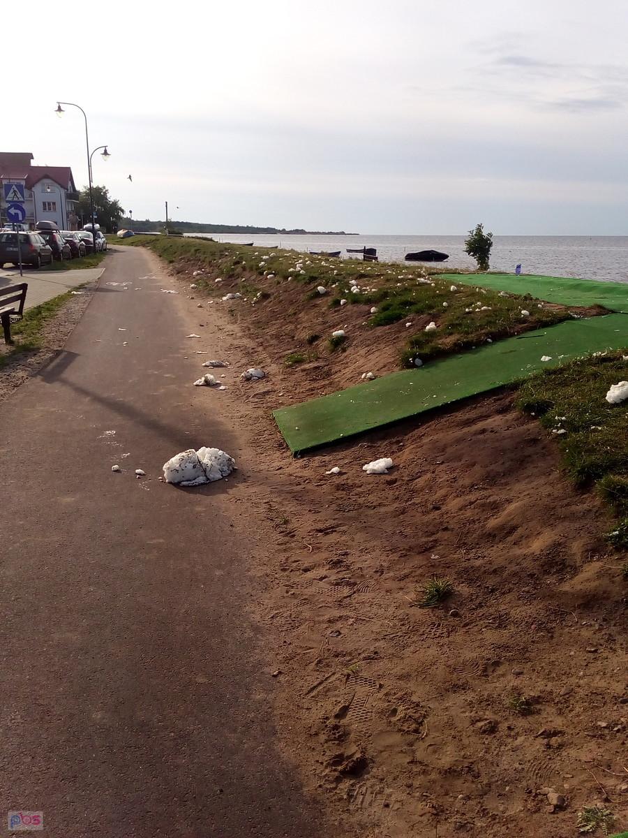Piana wyrzucana na brzeg