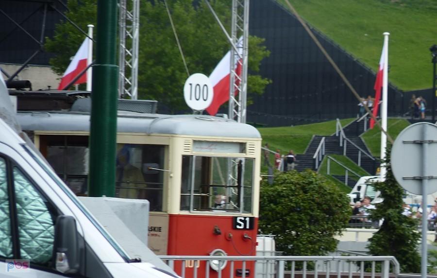 Wierni Polsce-jubileuszowy tramwaj nr 100- stulecie I Powstania Śląskiego