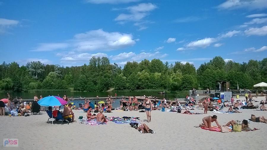 Plaża i kąpielisko w parku Lisiniec
