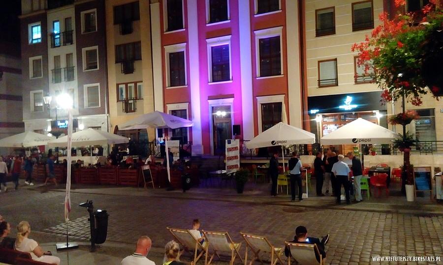 Elbląska starówka nocą