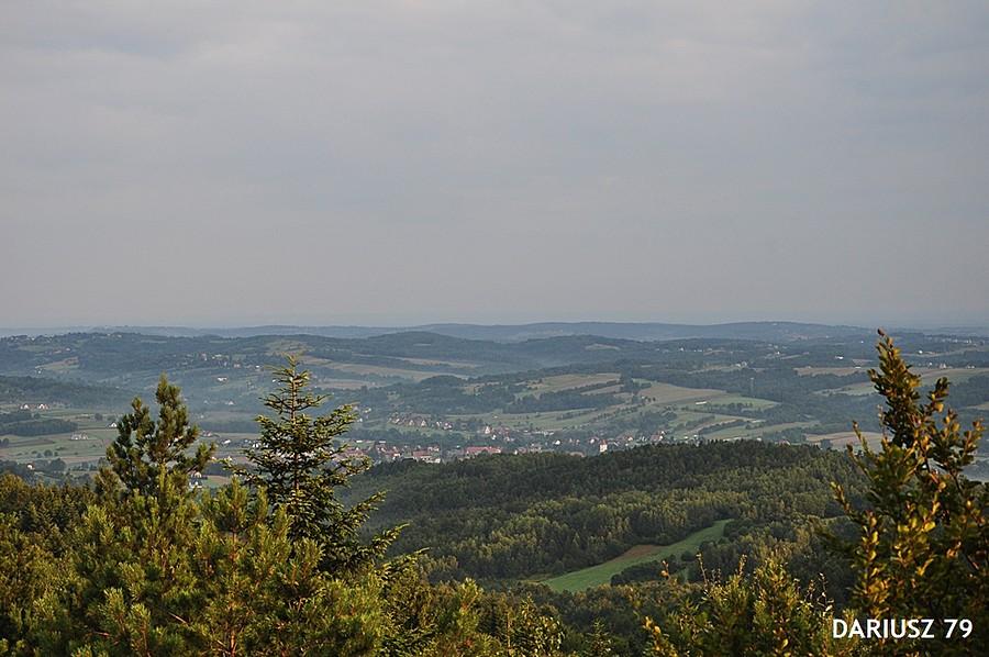Widok z Szpilówka na Pogórze wiśnickie