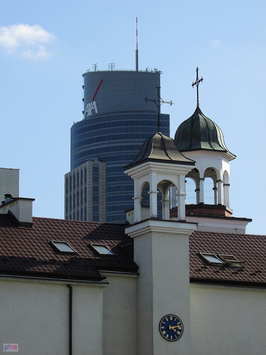 Św. Faustyna i Warsaw Trade Tower