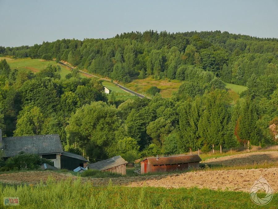 podjazd na Łączki Jagiellońskie woła 15% ścianką