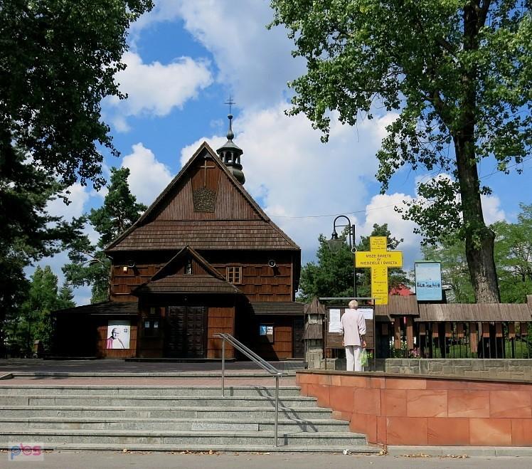 Drewniany kościół pw. św. Floriana z XIXw. w Stalowej Woli