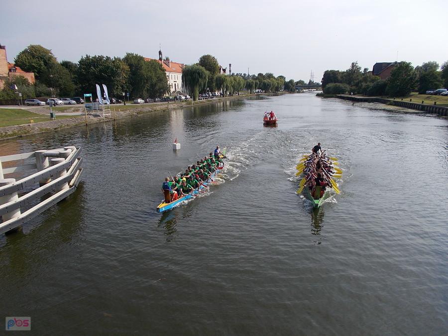 Wyścigi Smoczych Łodzi na rzece Elbląg