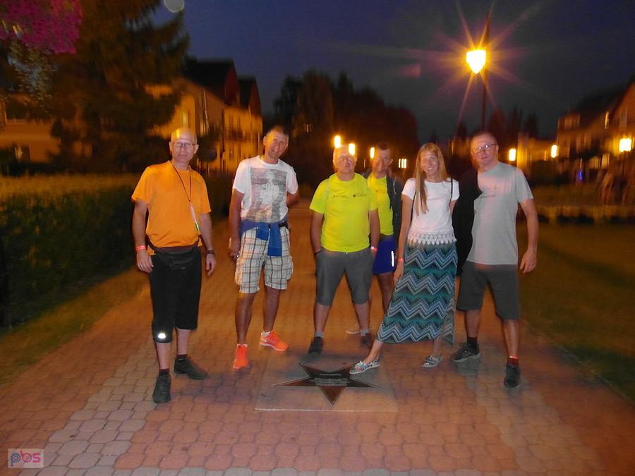Władysławowo nocą - aleja gwiazd