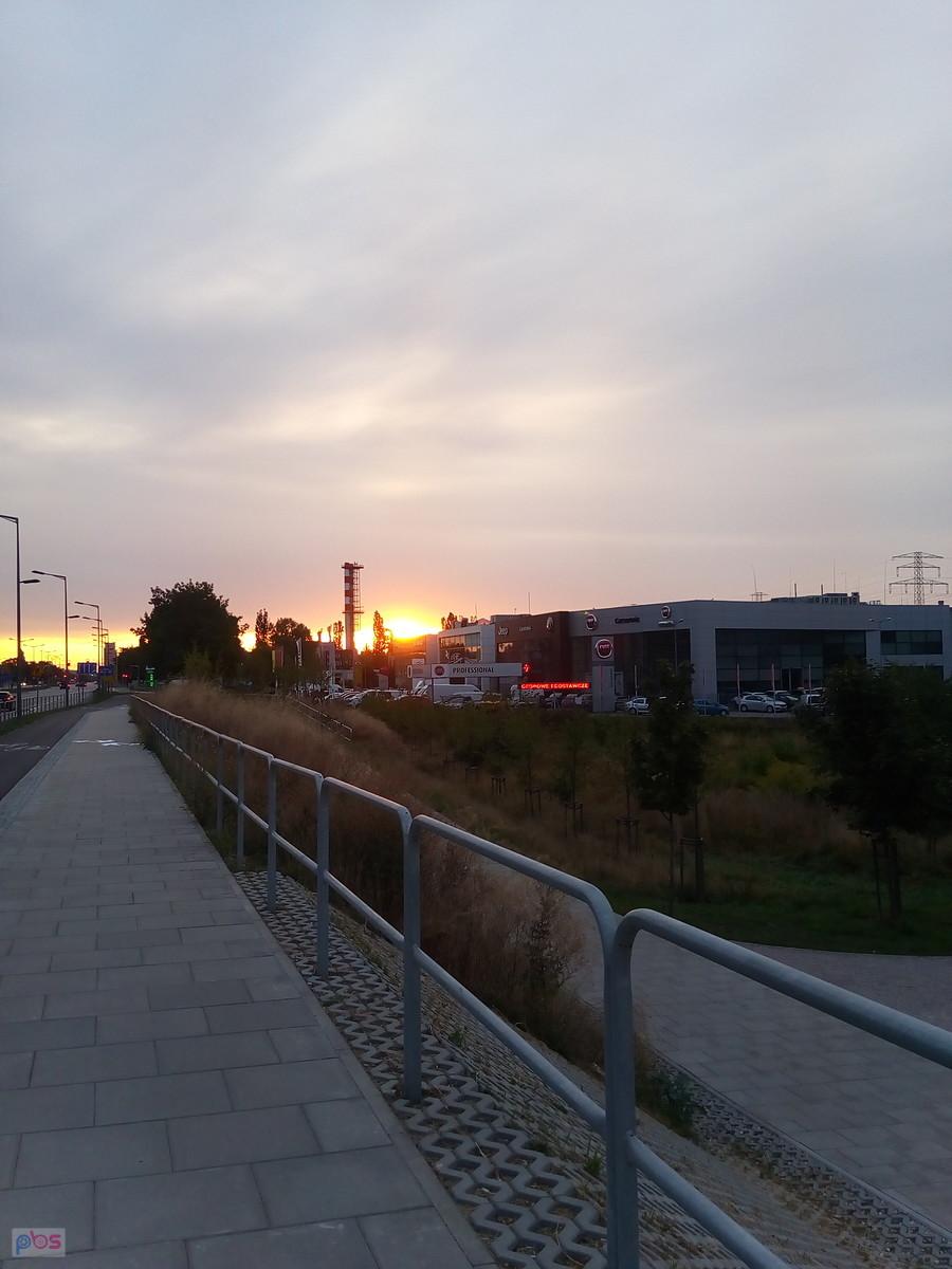 Wschód słońca. I tyle było je dziś widać