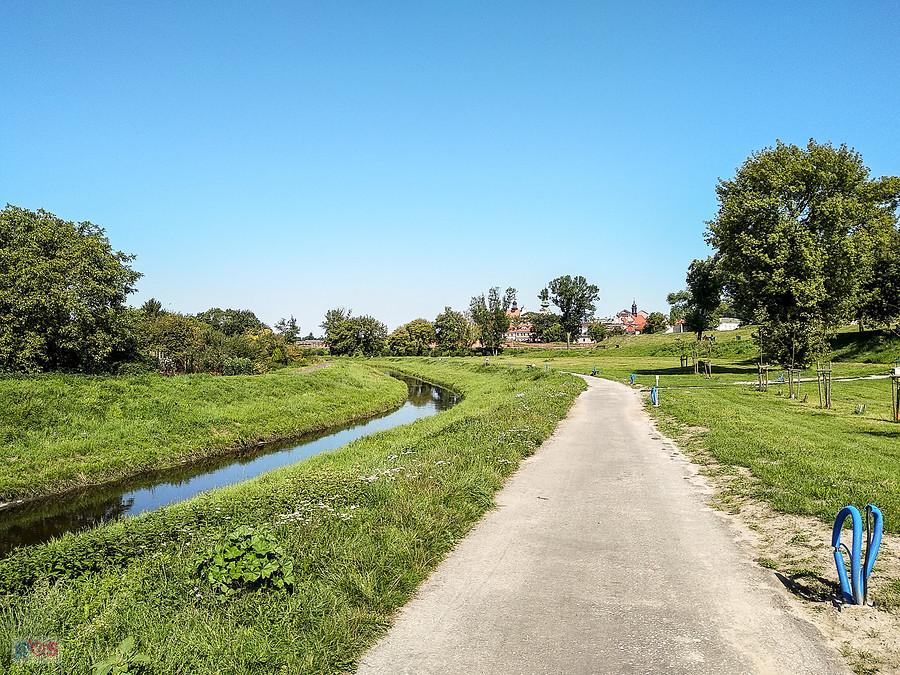 Widać już stare miasto w Zamościu