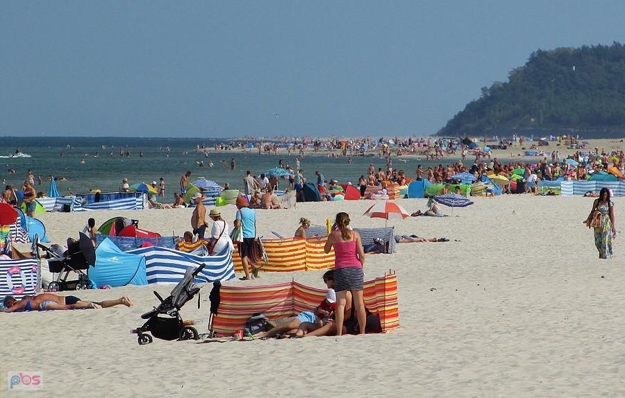 Ostatni weekend sierpnia na plaży w Karwi