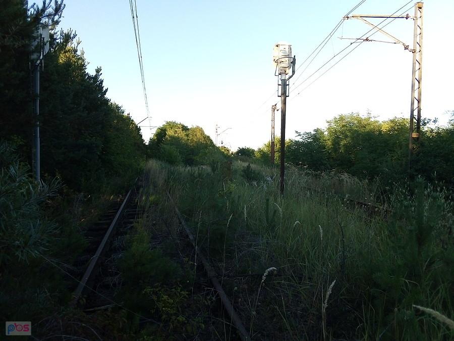 Bocznica przed wjazdem na teren elektrociepłowni