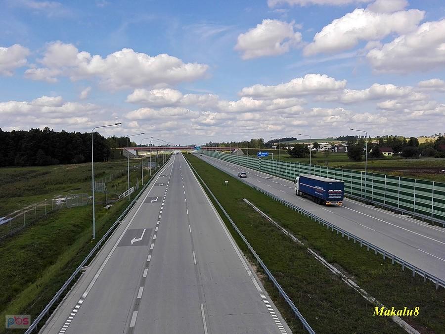 Woźniki, widok na A1