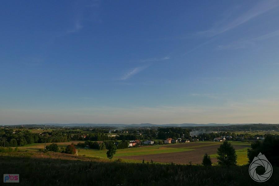 widok po same bieszczady znad Bratkówki