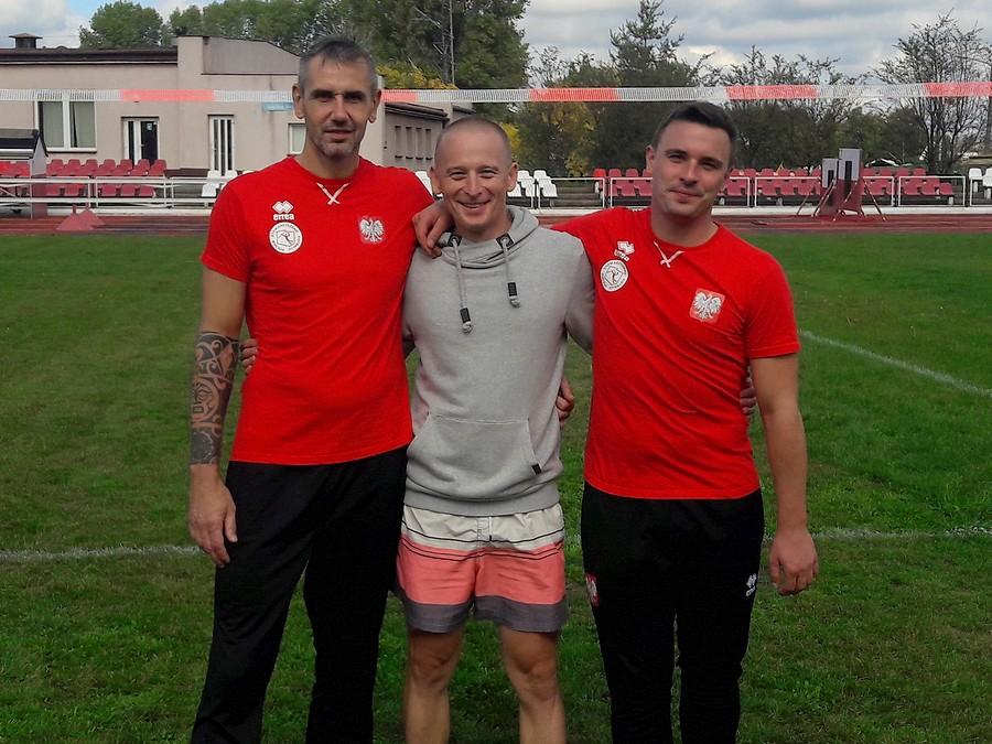 Z Robertem Szczerbaniukiem na szkoleniu z fistballa.