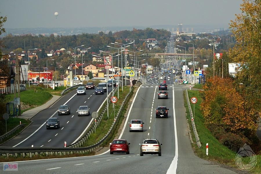 nawet niezbyt zakorkowany wjazd do Krakowa