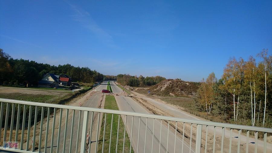 Obwodnica Góry Kalwarii widok na wschód