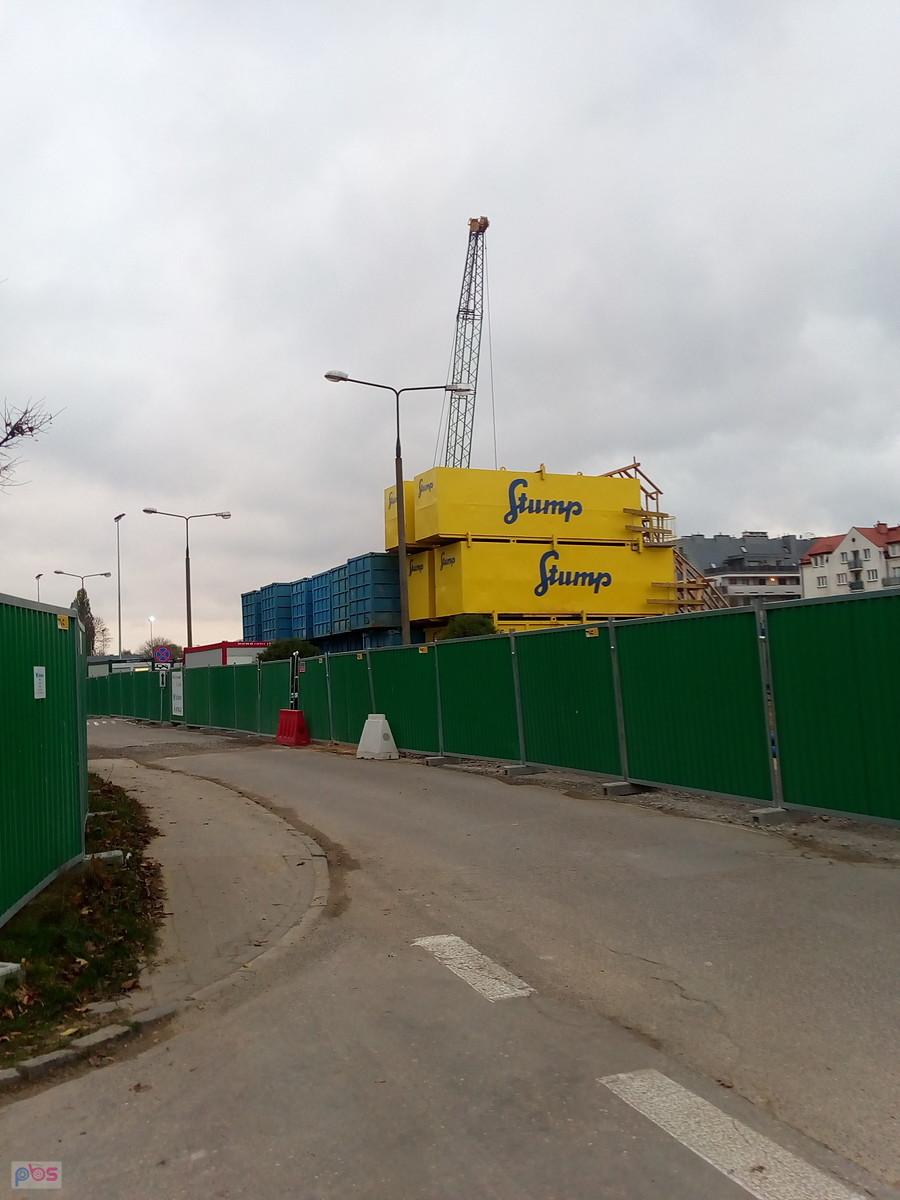 Budowa metra przy skrzyżowaniu Górczewskiej i Powstańców Sląskich