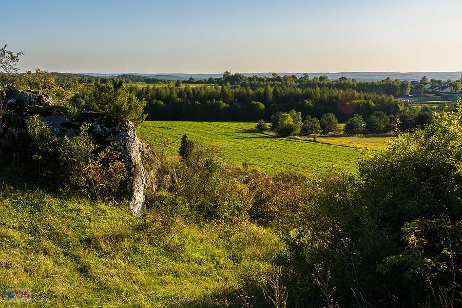 Przybynów - widok ze skałek w kierunku Myszkowa