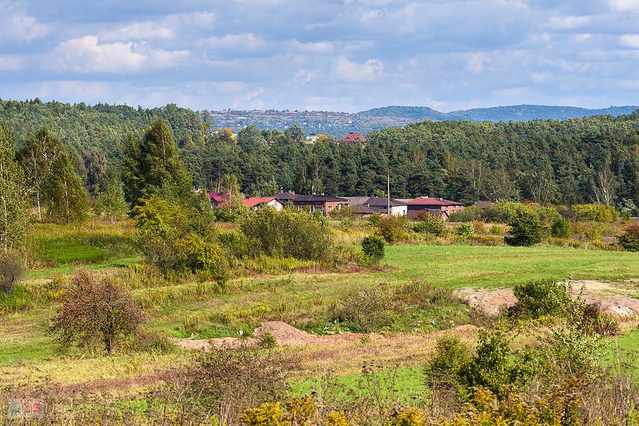 Dąbrowa Górnicza Okradzionów - widok w kierunku Dąbrowy Górniczej Błędów